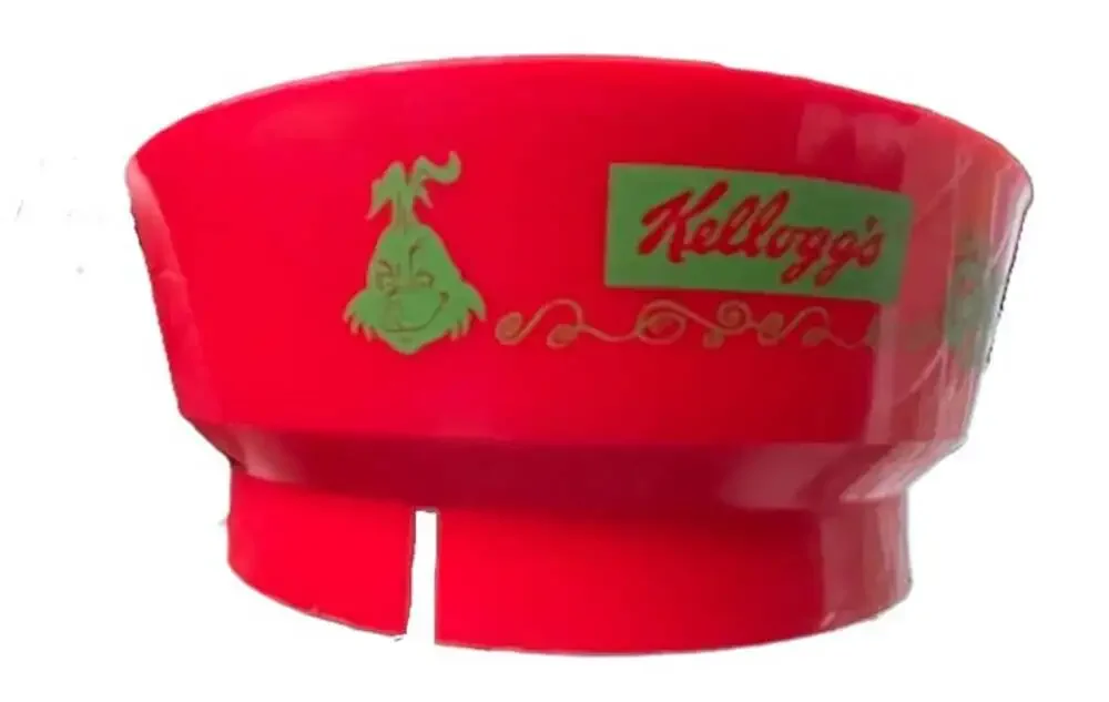 RARE Vintage 2000 Kellogg's Grinch Bowl & Spoon 